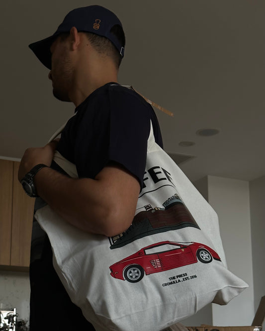PARKED AT THE PRESS "TESTAROSSA" TOTE